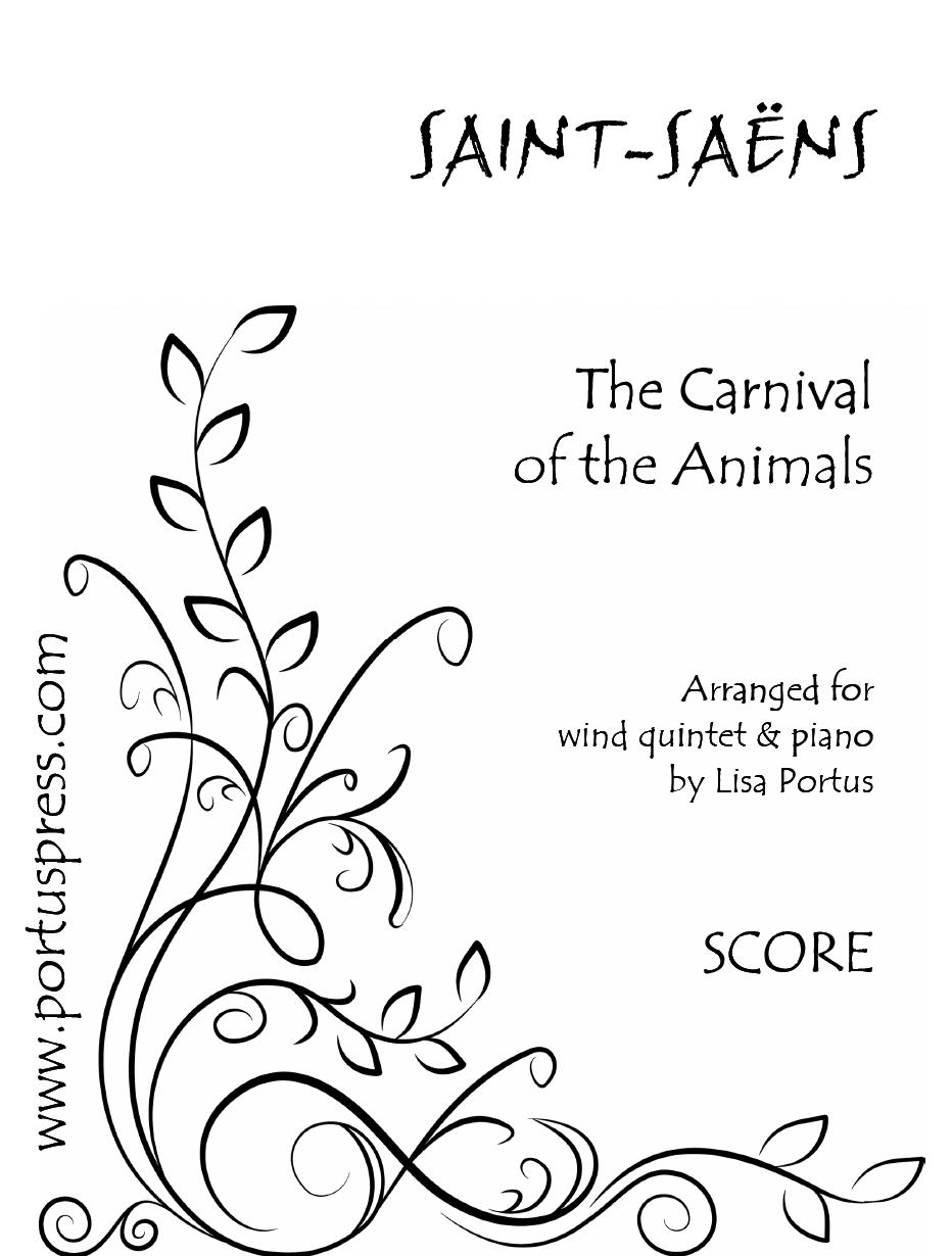 Animals　the　of　Wind　Saint-Saens　Press　piano　Carnival　quintet　Portus