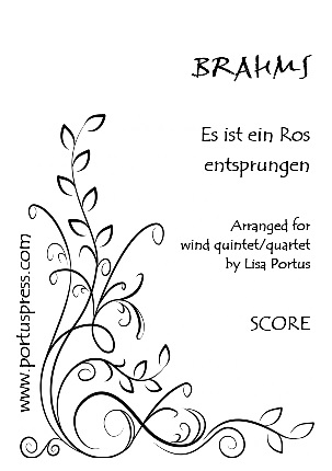 Brahms:  Es ist ein Reis entsprungen (Lo, how a rose e'er blooming) - Free PDF