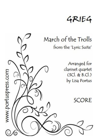 Grieg: March of the Trolls (from the 'Lyric Suite') (3Cl.& BCl.)