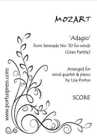 Mozart: ‘Adagio’ from Serenade No.10 for winds (Gran Partita) (4wp)