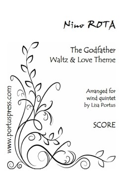 Rota - Godfather Waltz and Love Theme - Score cover - wind quintet music
